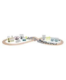 Jabadabado Train Set of 36 Pieces - Multicolour