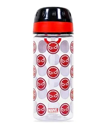 Eazy Kids Marvel Spider Man Tritan Water Bottle With Carry Handle Black & Red - 420mL