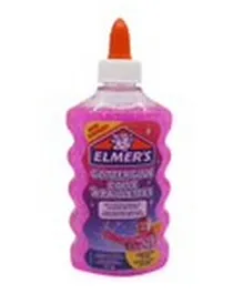 Elmers Glitter Glue Pink 177mL  - Assorted