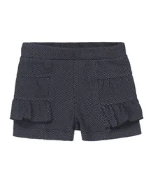 Dirkje elastic Waist Shorts - Navy