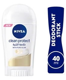 Nivea Clean Protect with Pure Alum Antiperspirant for Women Stick - 40ml