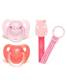 Suavinex 2 Premium Silicone Soother With Clip - Pink