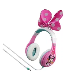 iHome Kid designs Over-Ear Headphone Minnie Mouse Youth Headphones With Bow - Pink