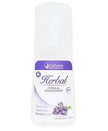Grahams Natural Mineral Deodorant Herbal - 65ml