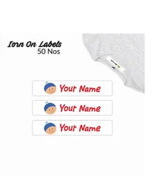 Ajooba Personalised Iron On Clothing Labels ICL 3029 - Pack Of 50