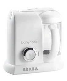 Beaba Baby cook Solo 4 in 1 Steam Cooker & Blender 220V 1100ml -  White