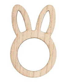ماسك مناديل جينجر راي الخشبي على شكل أرنب لعيد الفصح - 6 قطع