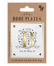IF Letter Book Plates Letter B - 12 Pieces