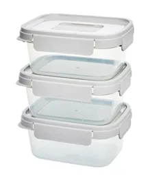 LocknLock Nestopia Plastic Food Container Set of 3  LTN330S3 - 920mL Each