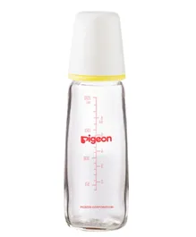 Pigeon Slim Neck Glass Bottle White Cap - 200mL
