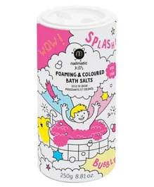 Nailmatic Kids Foaming & Coloured Bath Salts Pink - 250g