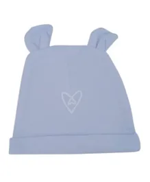 Forever Cute Heart Graphic Hat - Blue