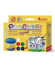 Playcolor Liquid Basic  Paint Set - Pack of 6