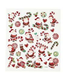 Craftbox Father Christmas And Candy Cane Stickers