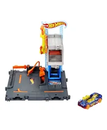 Hot Wheels City Downtown Repair Station Playset With 1 Hot Wheels Car