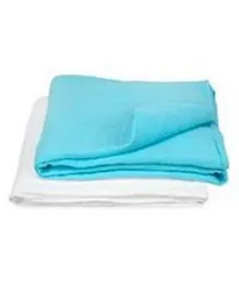 Green Sprouts Muslin Swaddle Blankets Pack of 2 - Blue & White