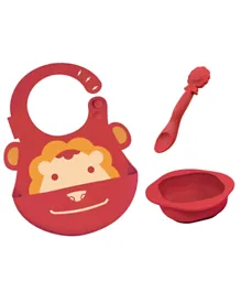 Marcus and Marcus Baby Feeding Set Red - 3 Pieces