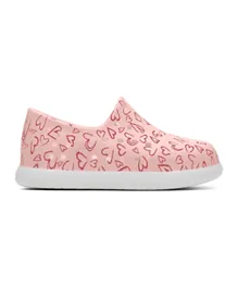 Toms Alpagata Mallow Molded Heart Shoes - Pink