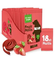 Bear Pack of 18 Yo Yo Strawberry - 20g