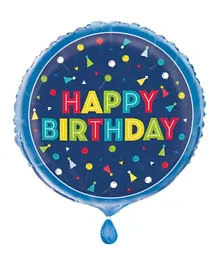 Unique Happy Birthday Mylar Balloon - Multi Color