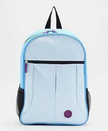حقيبة ظهر ايروبوستال مع شعار العلامة التجارية - أزرق 6 إنش