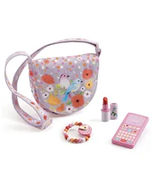Djeco Birdie's Role Play Bag and Accessories - Purple