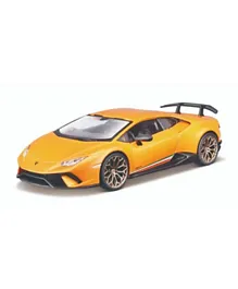 Bburago Lamborghini Huracan Performante Metalic Orange 1:24 Diecast Car - Orange
