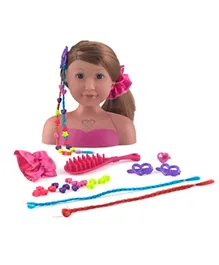 Dollsworld Ashley Styling Head Play Set Pack of 1 - Assorted