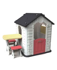 Megastar Cobalt My First Playhouse For kids With Table and Chairs - Blue