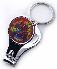 Marvel Spiderman 3D Lenticular Keychain  Nail Cutter - Multicolour