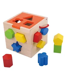 توكي توي - لعبة فارز الأشكال الخشبية - ألوان متعددة - 13 قطعة
