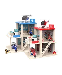 Factory Price Finleys Pretend Play Wooden Police Station