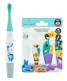 Marcus & Marcus Kids Sonic Electric Toothbrush With Replacement Heads - Blue