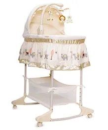 Mama Love Soothing Motions Bassinet - Beige
