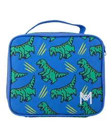 MontiiCo Dinosaur Medium Insulated Lunch Bag - Blue