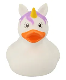 Lilalu Mini Unicorn Rubber Duck Bath Toy - White