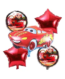 Party Propz Car Theme Foil Balloon Bouquet - Set of 5