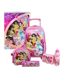 Princess 5 in 1 The Beautiful Princess Trolley Backpack School Set - 18 inches