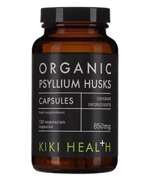 Kiki Health Organic Psyllium Husks - 120 Capsules
