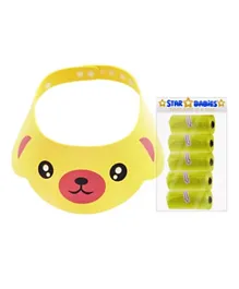 Star Babies Combo Pack Disposable Scented Bag + Shower Cap - Yellow