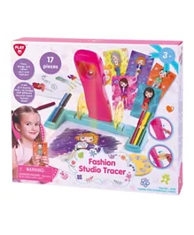 Playgo Battery Operated Fashion Studio Tracer Dolls 17 Pieces - Multicolour
