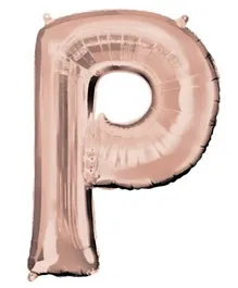 Amscan P Letter Balloon - Rose Gold