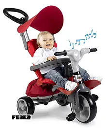 Feber Trike Baby Plus Music Prime Tricycle - Red