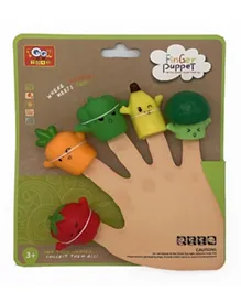Toon Toyz Finger Puppets Fruits Multicolor - Pack of 5