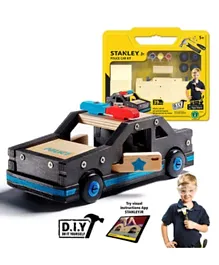 Stanley Jr. Wooden DIY Police Car Building Kit - Yellow