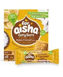 For Aisha Oaty Bars -Banana & Coconut