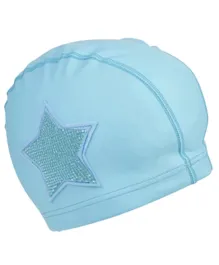 Bling2O Rhinestone Star Swim Cap - Blue