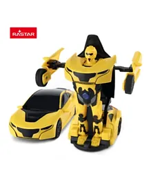 Rastar 2 in 1 RC Scale 1:32 Transformable Car - Yellow