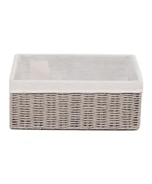 Homesmiths Storage Basket with Liner - Grey