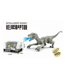 Generic Intelligent Bionic Dinosaur Velociraptor with controller - Grey